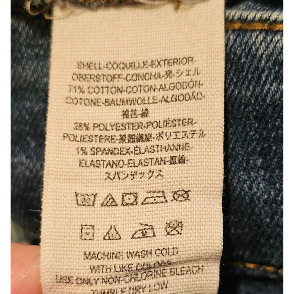 Super Rare Free People Tyler Pieced Denim Fray 13" Wide Flare Jeans Size 30 EUC - Picture 12 of 14